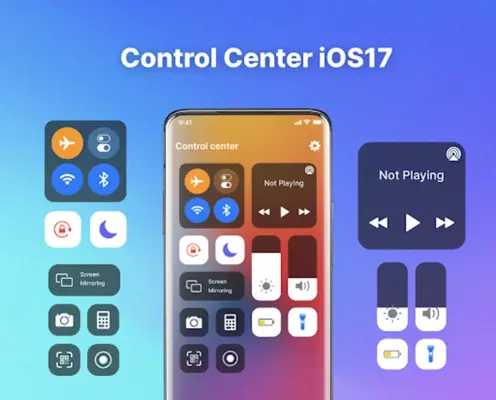 Control Center IOS 15 android App screenshot 6